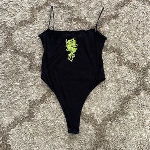 Green dragon bodysuit